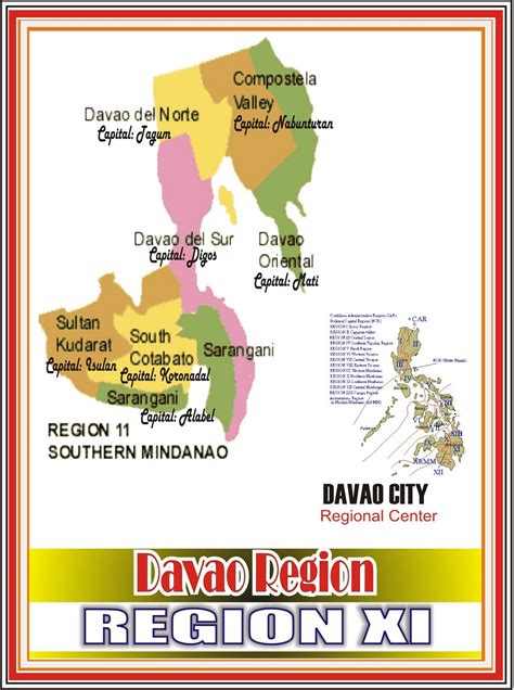 region 11 cities|Region 11 : Cities and Provinces in Davao Region XI .